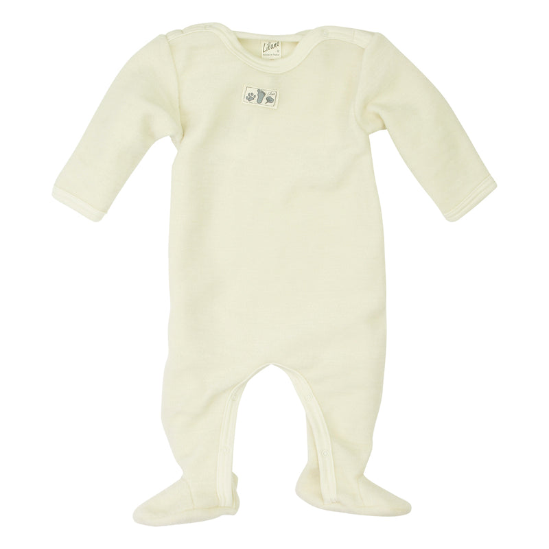 Fuss Baby Schlafanzug Schurwolle