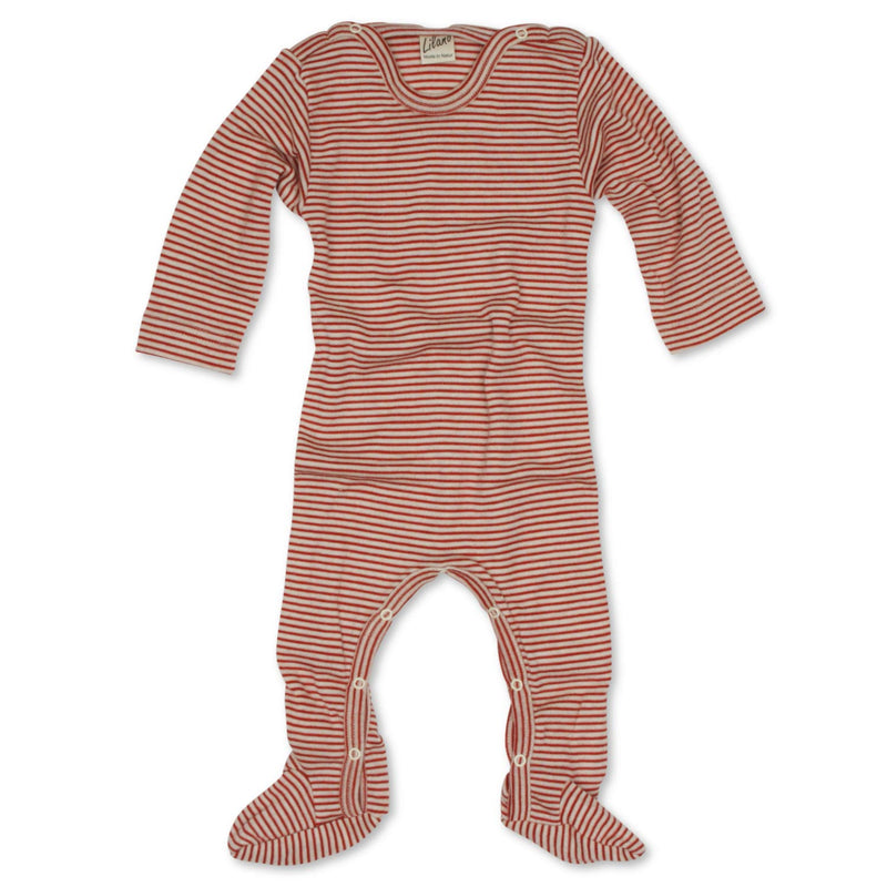langarm Baby Schlafanzug Schurwolle Seide 