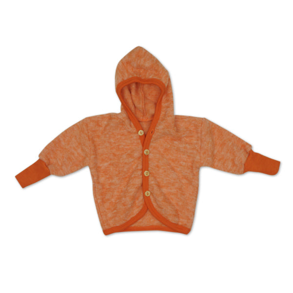 Baby-Jaeckchen 100% new wool red melange 62/68