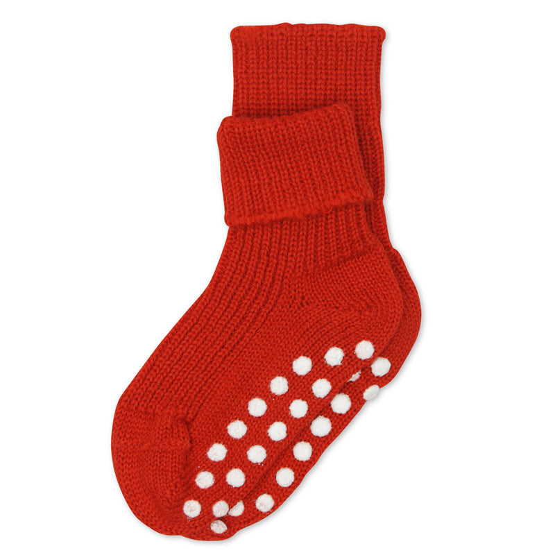 Deer Nature Baby/Children Grobstrick Stopper Sock Pure organic Schurwolle