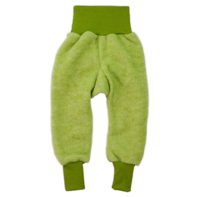 Baby Hose 100% Woll-Fleece von Cosilana in Grün Größe 50/56