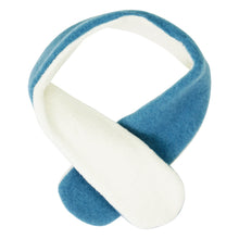 Laden Sie das Bild in den Galerie-Viewer, Baby Fleece‑Schal 60×8 cm Schurwolle Blau Reiff