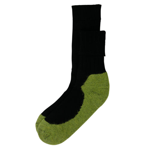 Hirsch Natur Trekking Socken 100% Schurwolle Lime