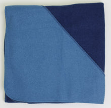 Load image into Gallery viewer, Children&#39;s walk blanket 100% organic virgin wool in navy blue 100x135 cm