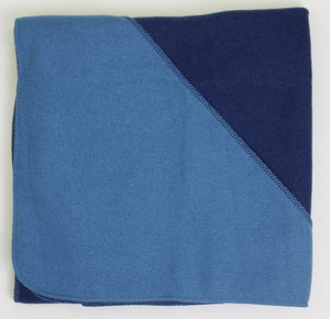 Children's walk blanket 100% organic virgin wool in navy blue 100x135 cm