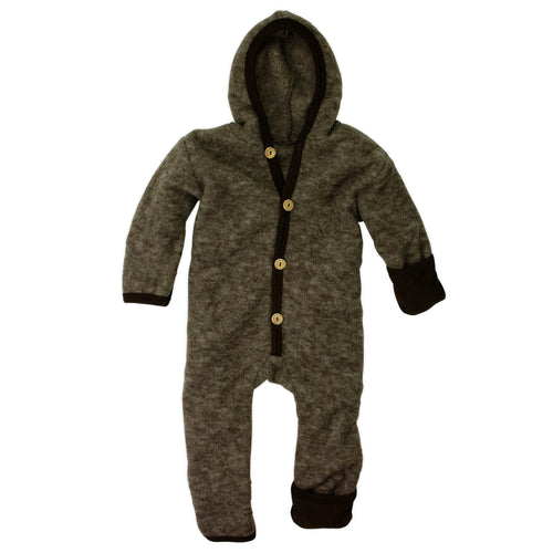 Baby overall 100% new wool brown 50/56