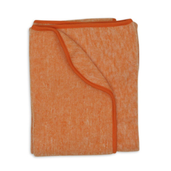 Baby Decke von Cosilana Farbe Safran-Orange melange