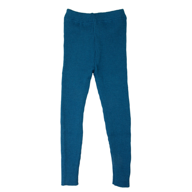 Baby Strick-Leggings 100% Wolle Blau von Disana