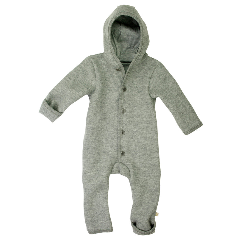 Baby Walk-Overall Wolle grau von Disana