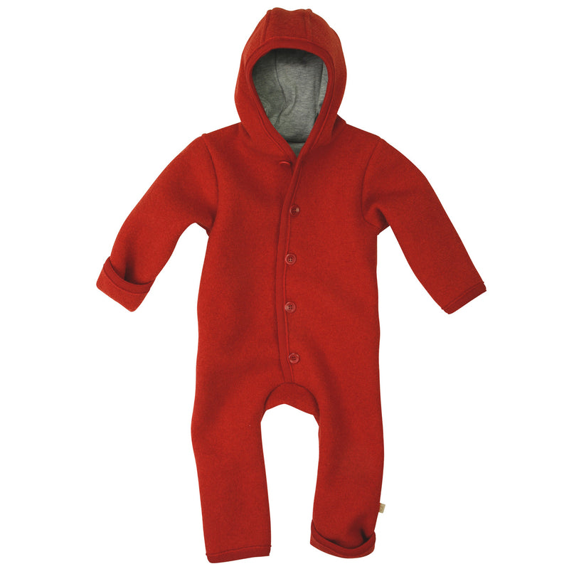 Baby Disana Walkoverall, Größe 74/80, Farbe Rot aus 100% kbT Schurwolle