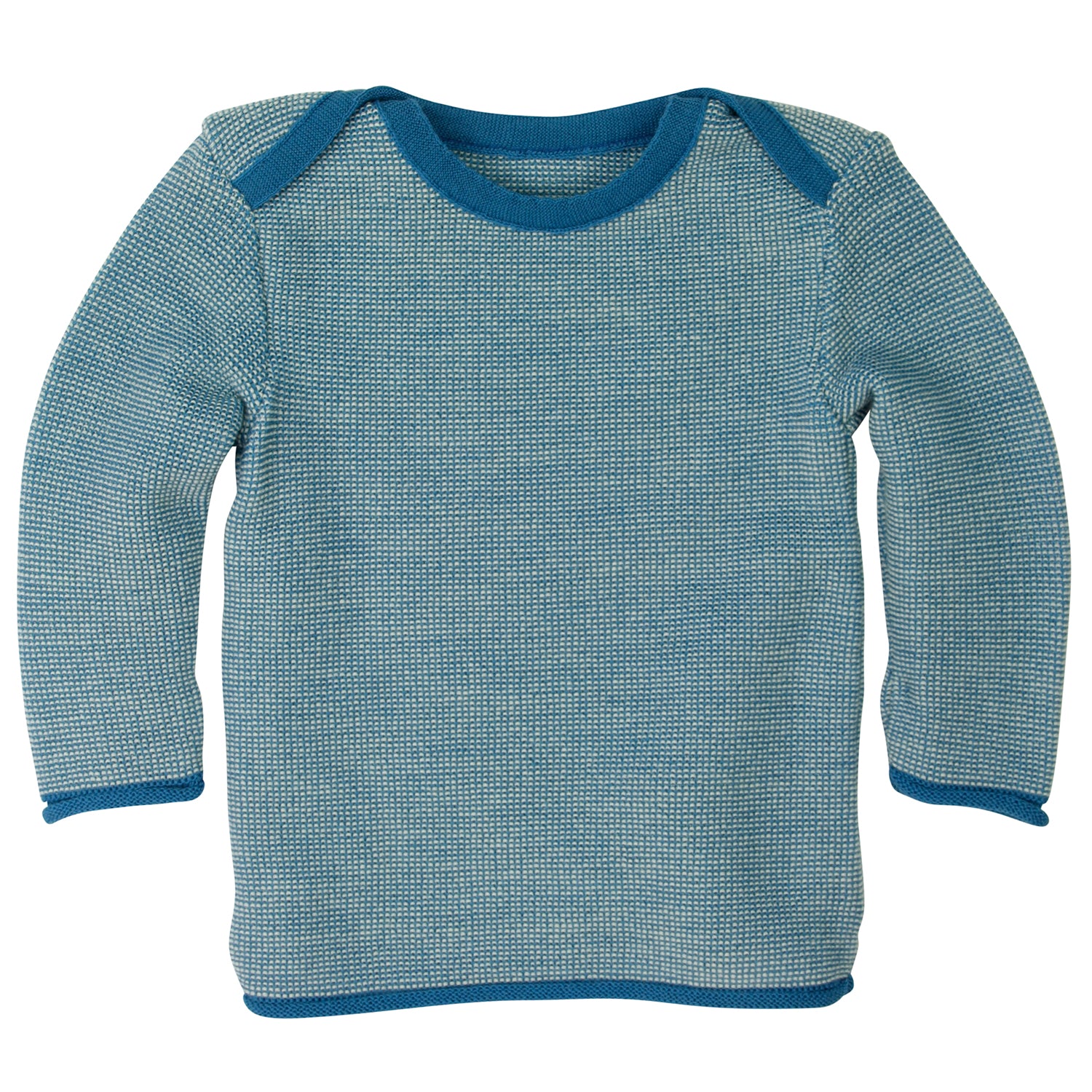 Baby Melange-Pullover 100% Schurwolle von Disana – Wollbody®