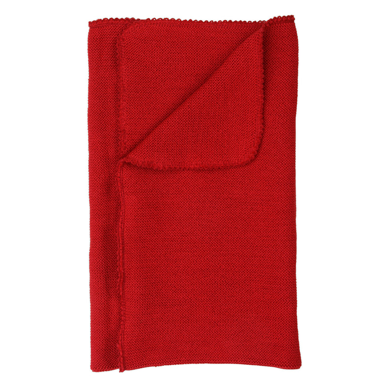 Baby Decke Farbe Rot von Reiff 100% Schurwolle